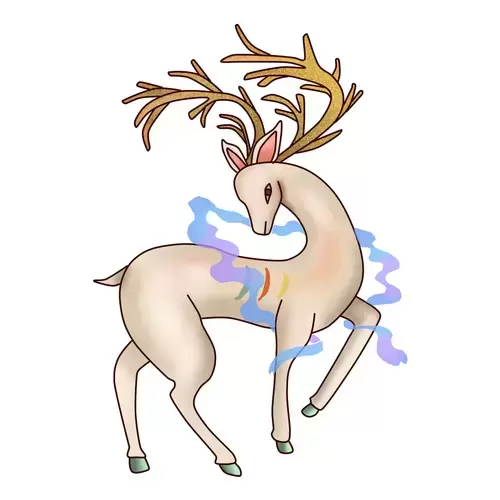 Deer Illustration Material