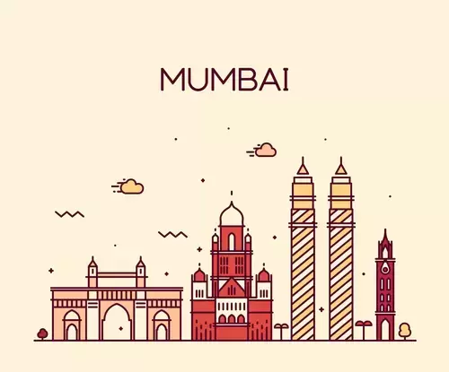 Global City,Mumbai Illustration Material