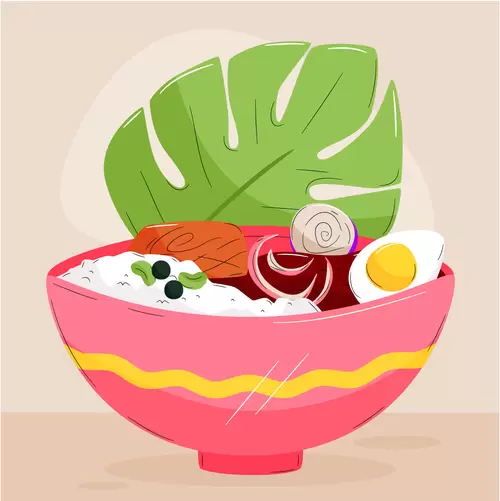 Local cuisine Illustration Material