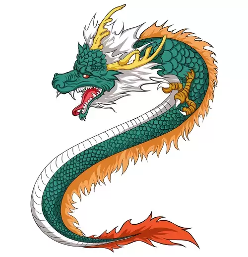 Chinese Dragon Illustration Material