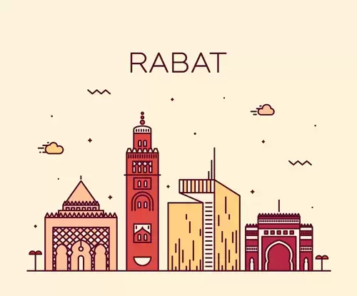 Global City,Rabat Illustration Material
