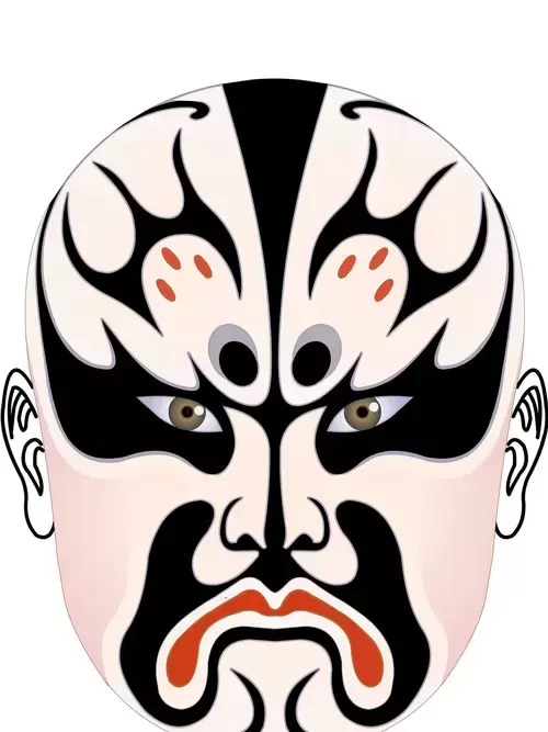 Peking Opera Masks Illustration Material