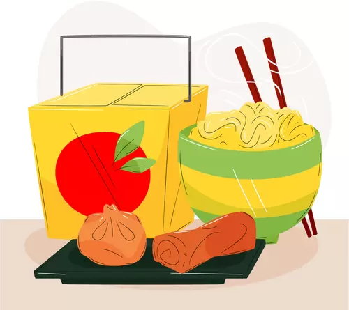 Local cuisine Illustration Material