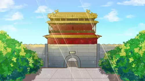 Ancient Chinese Building Illustration Material