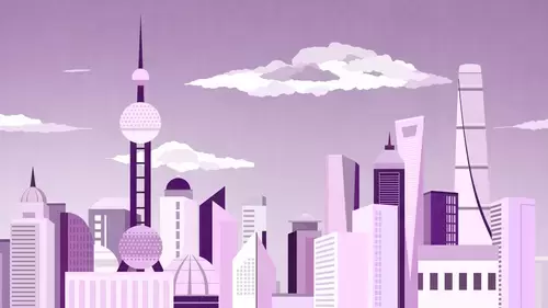 China Cities,Shanghai Illustration Material
