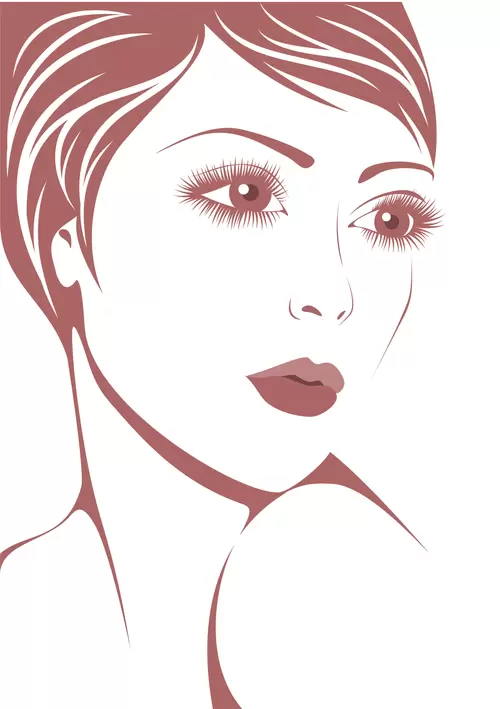 Fashion Woman,Cartoon Avatar Illustration Material