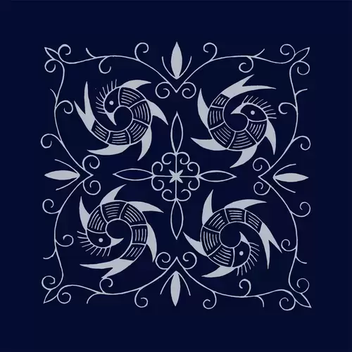 Batik patterns,Phoenix Illustration Material