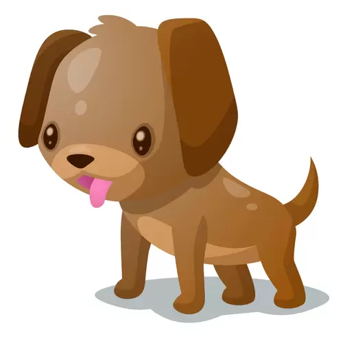 Animal,Cartoon,Cute,Dog Illustration Material