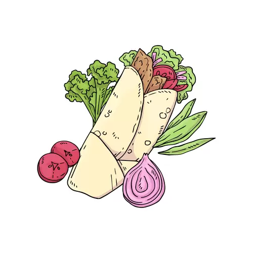 Local cuisine Illustration Material