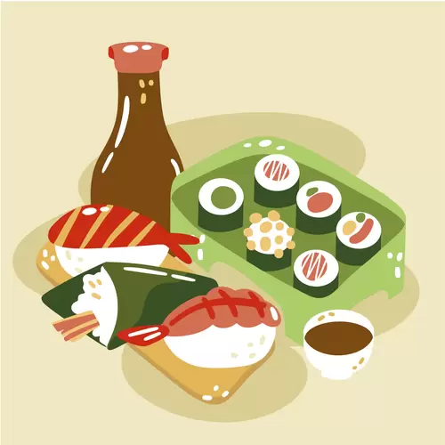 Local cuisine Illustration Material