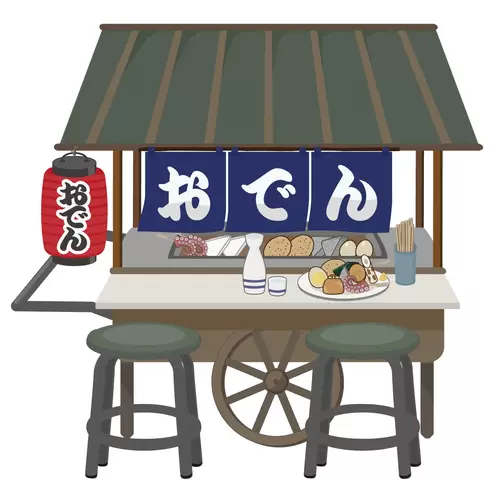 Oden,Japanese cuisine Illustration Material