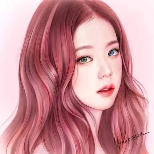 Beautiful Girl,Red hair Illustration Material