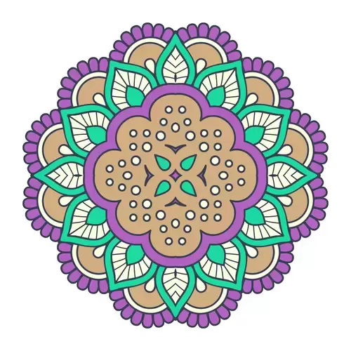 Ethnic Dress Pattern Illustration Material