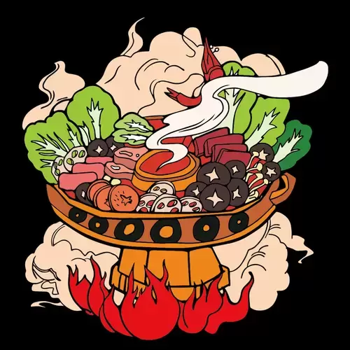 Chinese Food Illustration Material