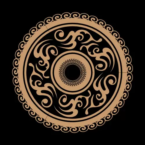 Chinese classical circular pattern, Illustration Material