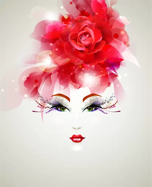 Fashion Woman,Cartoon Avatar Illustration Material