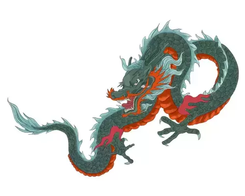 Chinese Dragon Illustration Material