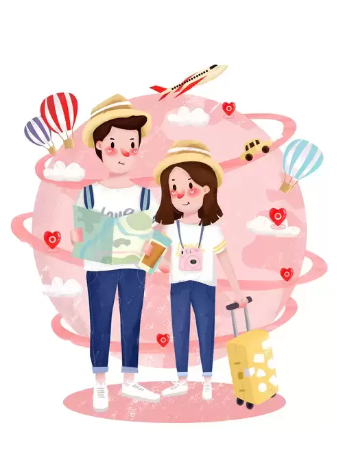 Valentine's Day Illustration Material