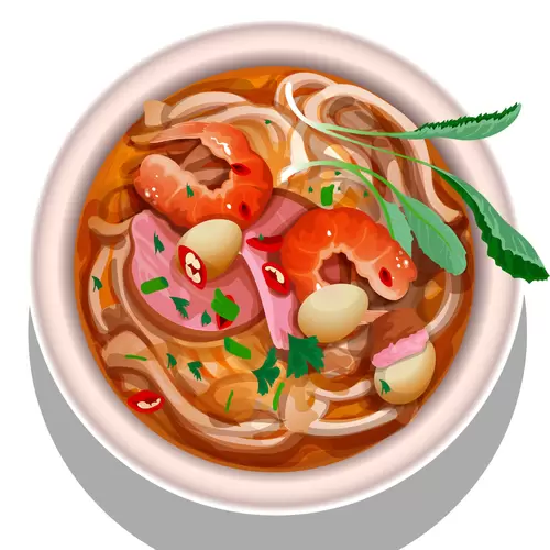 Local cuisine Illustration Material