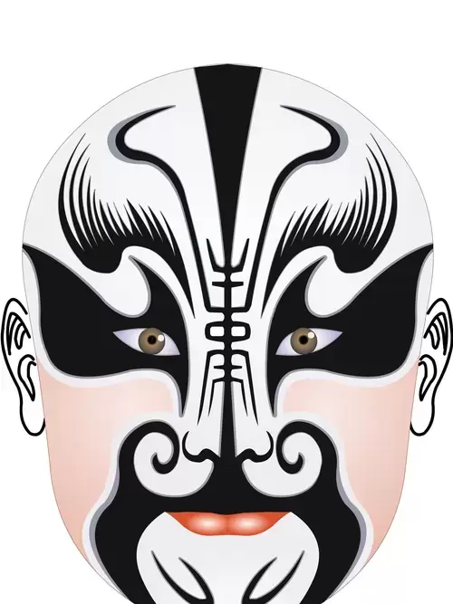 Peking Opera Masks Illustration Material