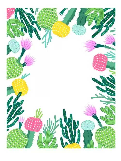 Succulents Illustration Material