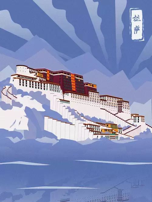 Potala Palace,Xizang Illustration Material