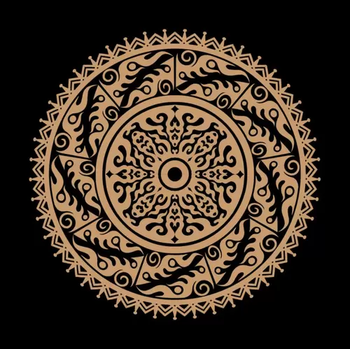 Chinese classical circular pattern, Illustration Material