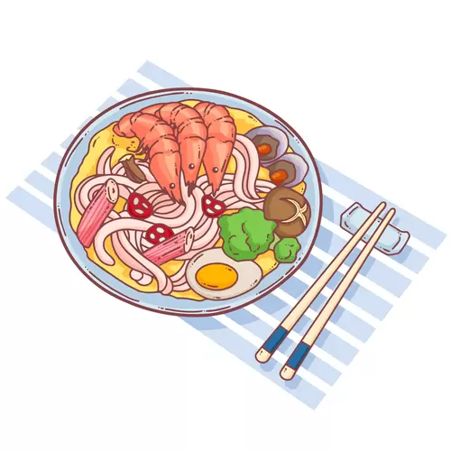 Japanese food Illustration Material