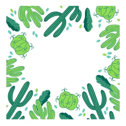 Succulents Illustration Material