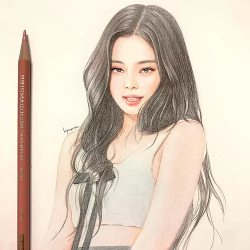 Beautiful Girl,Sketch Illustration Material