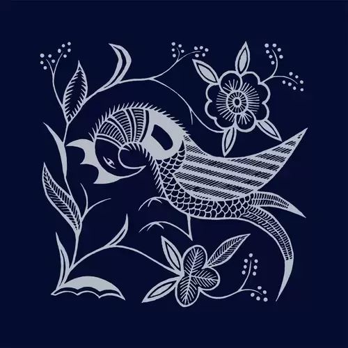 Batik patterns,Phoenix Illustration Material