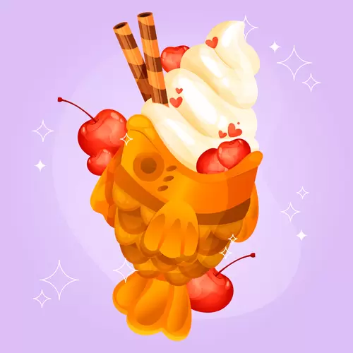 Japanese food Illustration Material
