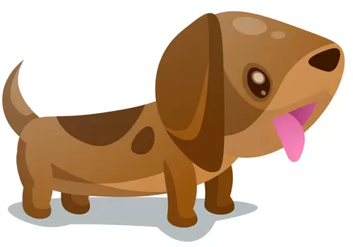 Cartoon Dog Illustration Material