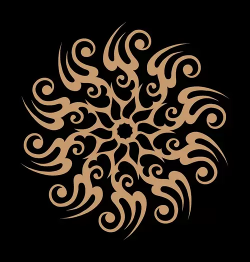 Chinese classical circular pattern, Illustration Material