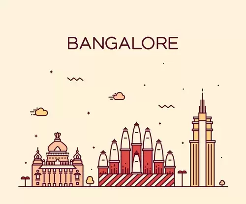 Global City,Bangalore Illustration Material