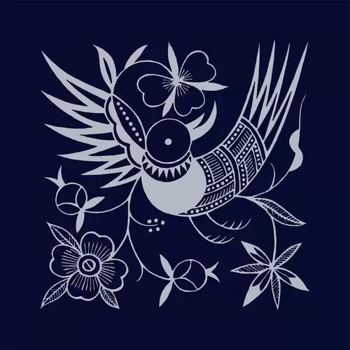 Batik patterns,Phoenix Illustration Material