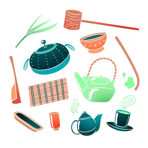 Japanese food Illustration Material