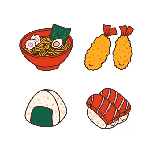 Local cuisine Illustration Material