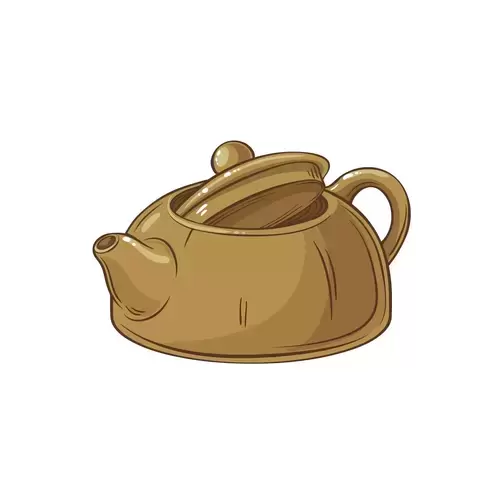 Tea Set Icon,Zisha teapot Illustration Material