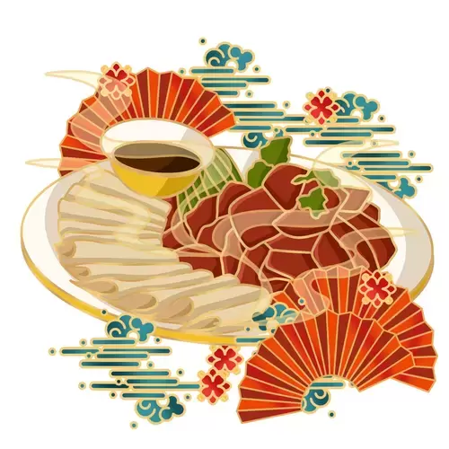 Chinese Cuisine Illustration Material