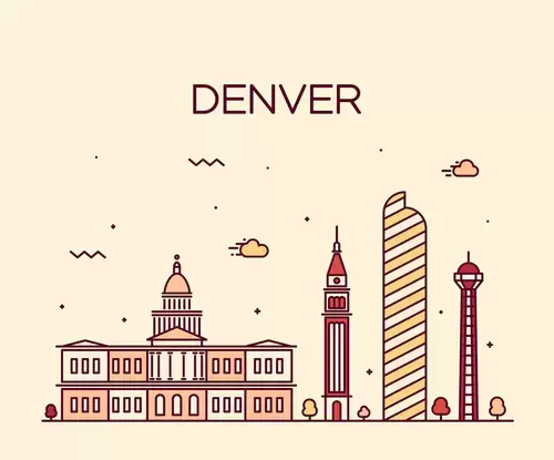 Global City,Denver Illustration Material
