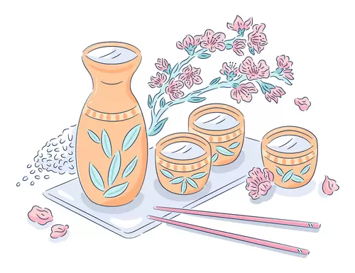 Japanese food Illustration Material