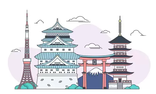 Global City Illustration Material