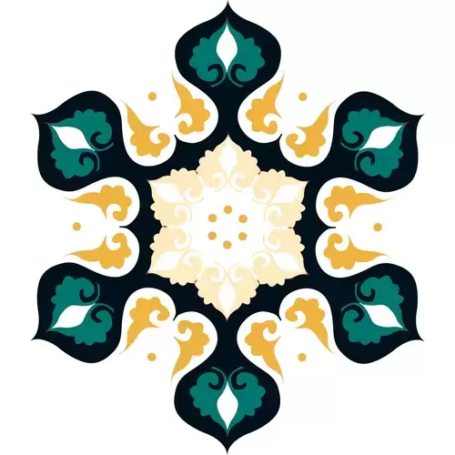Symmetrical Pattern Illustration Material