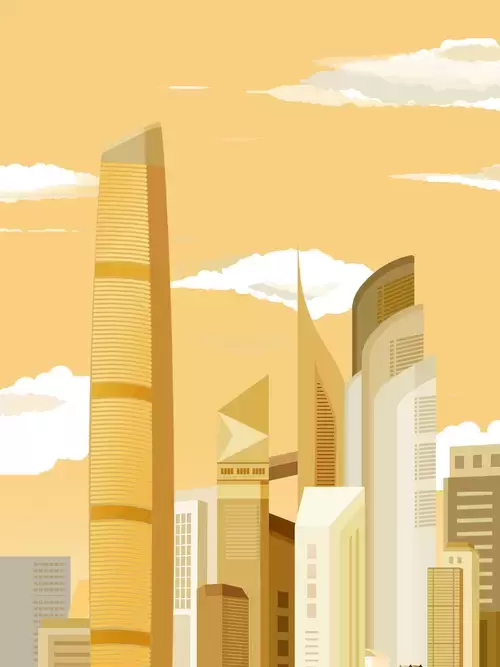 China Cities,Wuhan Illustration Material
