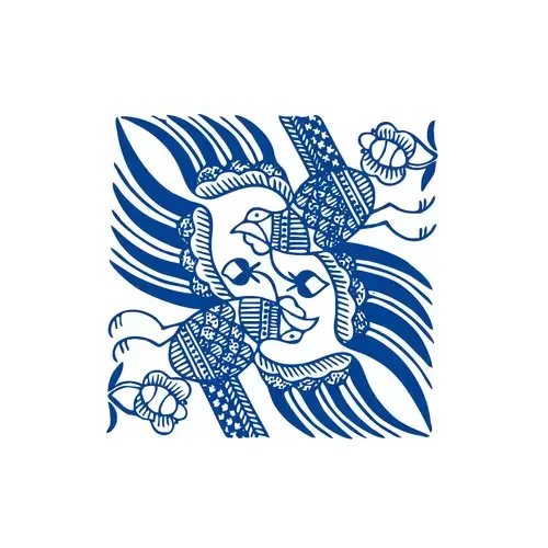 Blue And White Porcelain Pattern Illustration Material