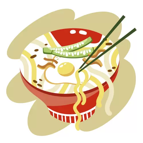 Local cuisine,Kong guksu Illustration Material