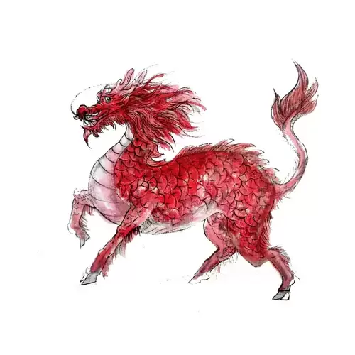 Legendary Animal,Kirin Illustration Material