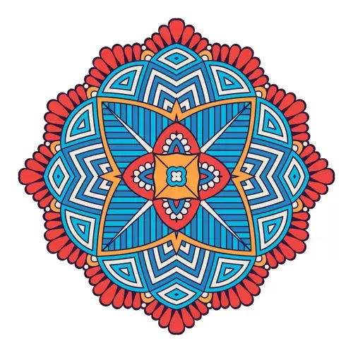 Ethnic Dress Pattern Illustration Material