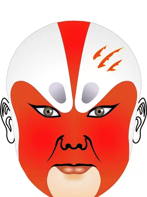 Peking Opera Masks Illustration Material